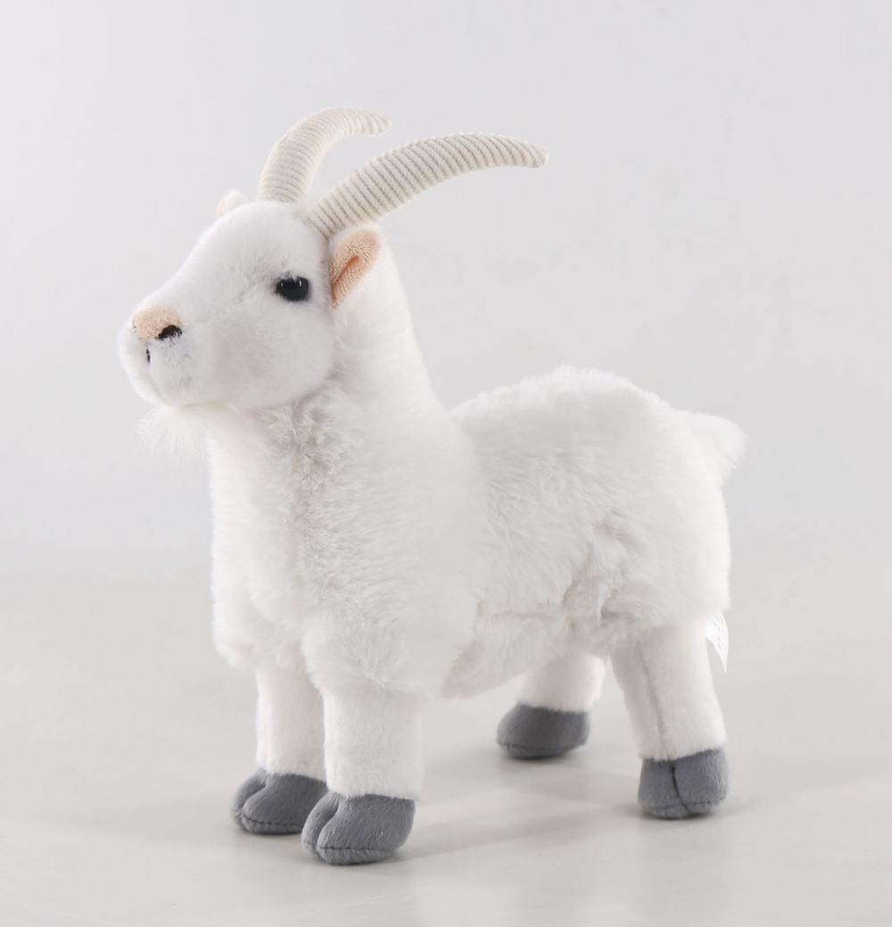 Nicotoy - Goat Plush Toy - White - 25cm