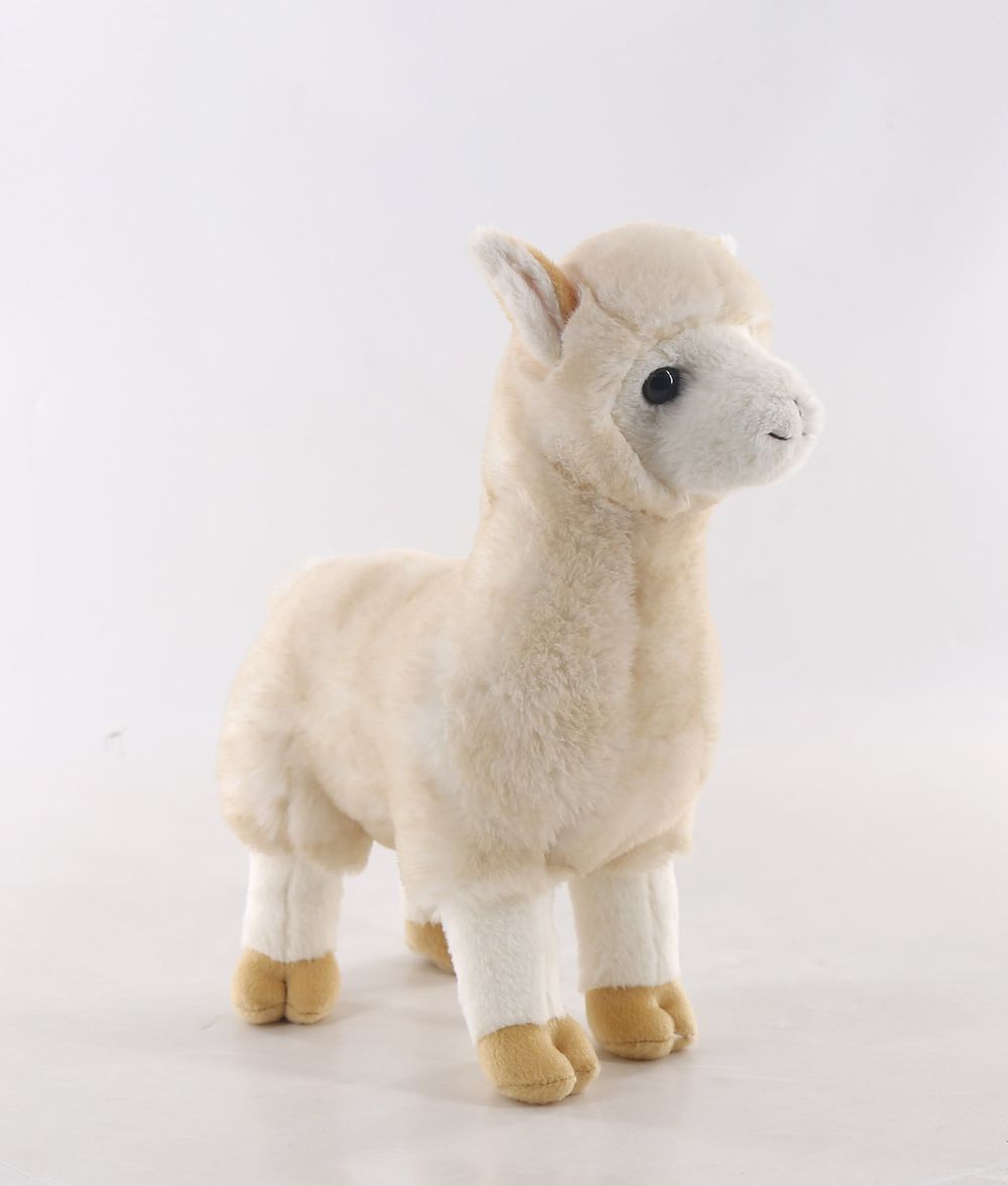 Nicotoy - Alpaca Plush Toy - Cream/Brown - 31cm