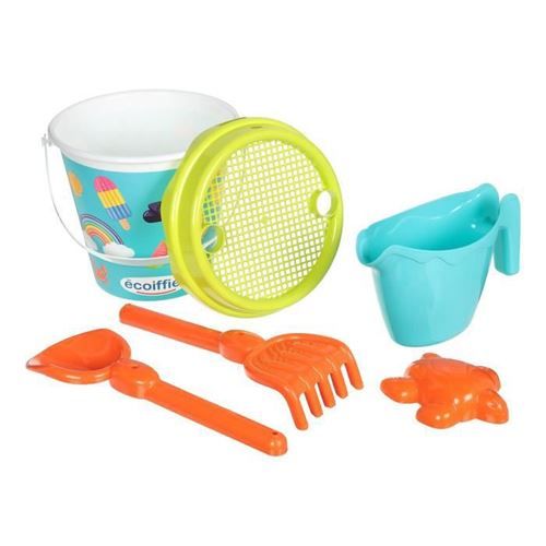 Ecoiffier - Garnished Holidays Beach Toy Bucket Set - 17 cm