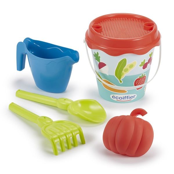 Ecoiffier - Garden Themed Beach Toy Bucket Set - 17 cm