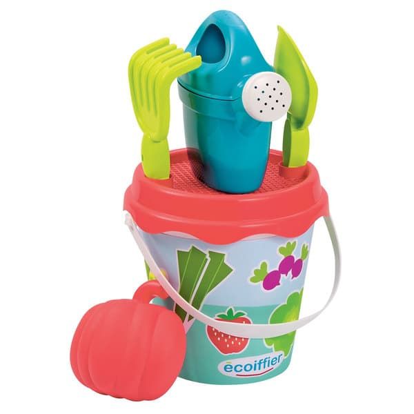 Ecoiffier - Garden Themed Beach Toy Bucket Set - 17 cm