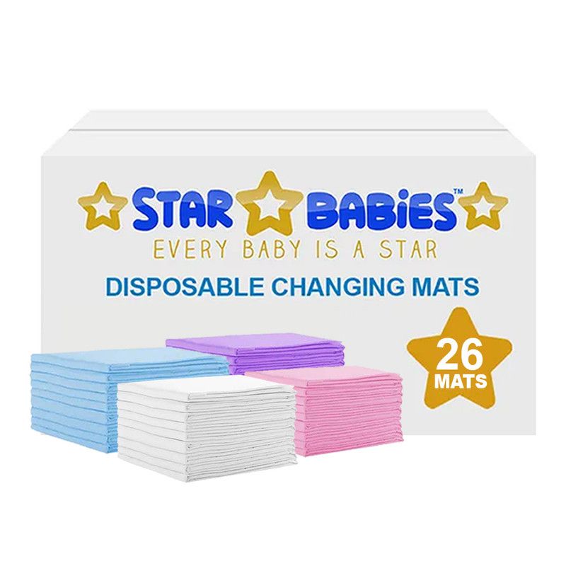 Star Babies - Disposable Changing Mats - Color May Vary - 26 Pcs