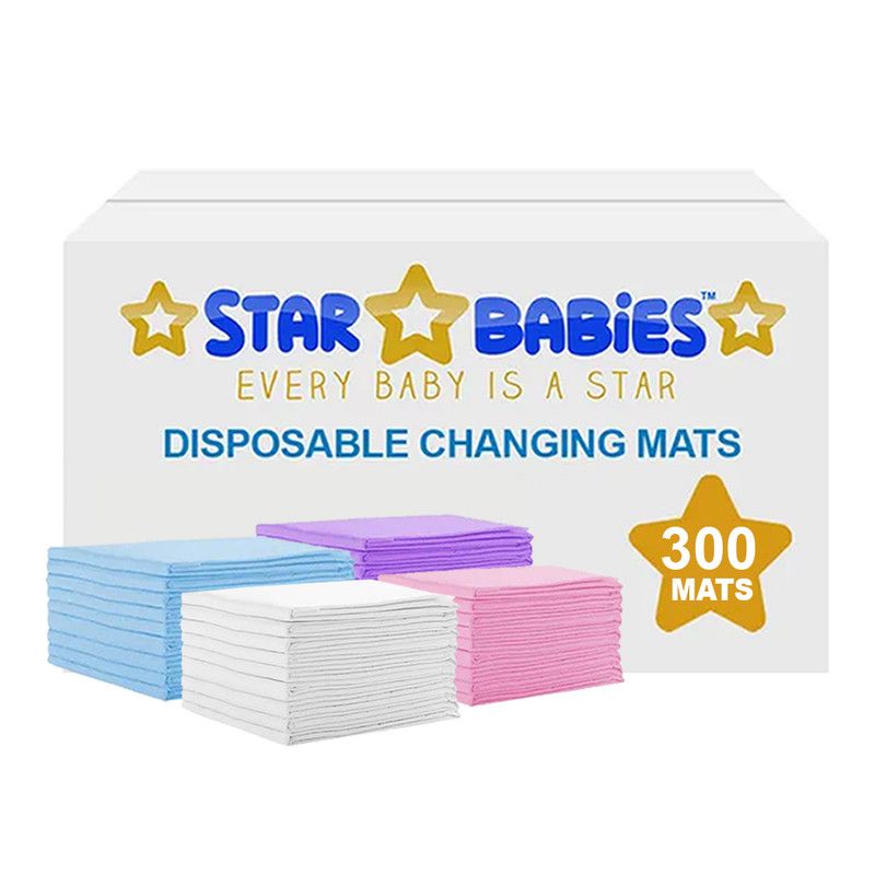 Star Babies - Disposable Changing Mats - Color May Vary - 300 Pcs