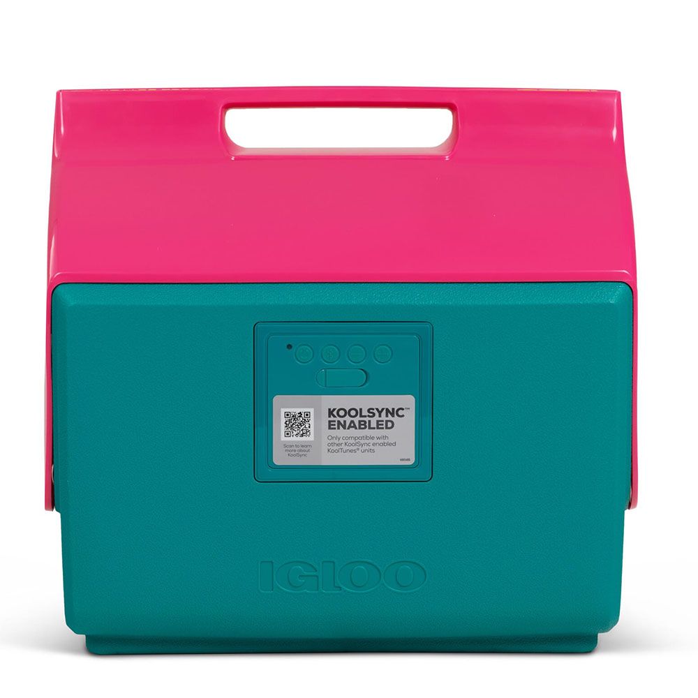 Igloo - Kool Tunes Boombox Playmate Cooler - Green/Pink - 14 L - 5 W