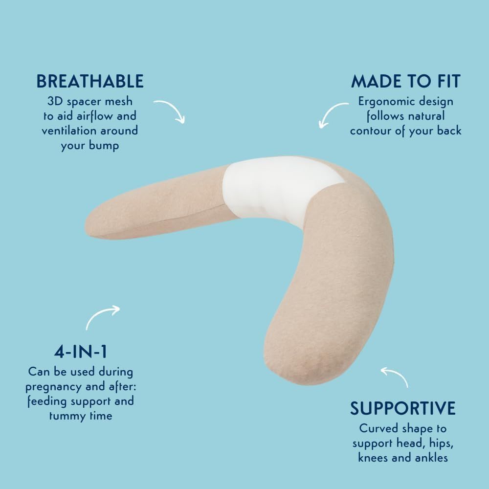 Purflo - Breathe Pregnancy Pillow - Beige