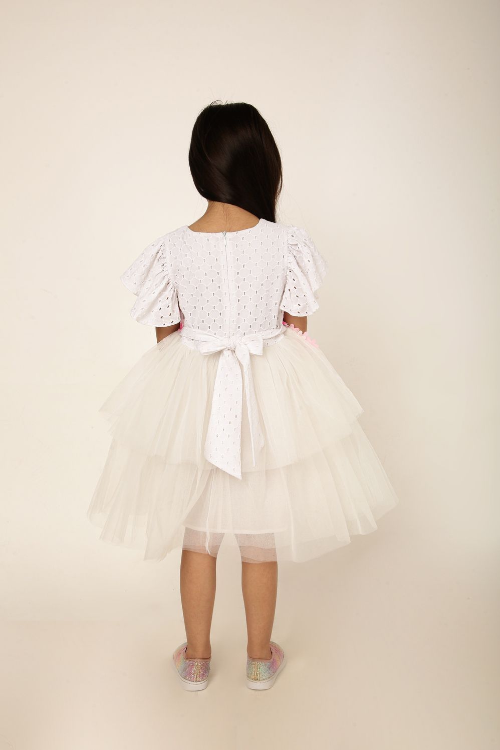 A Little Fable - White Bubblegum Dress