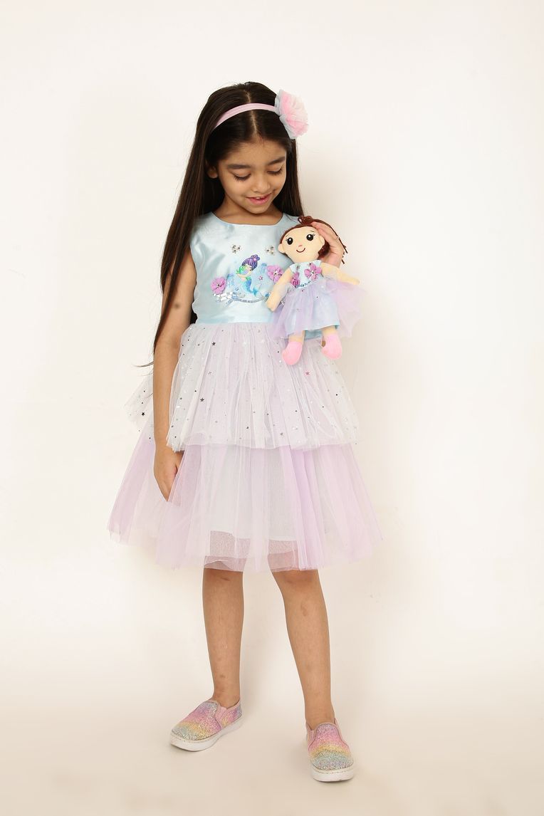 A Little Fable - Girl's Crystal Mermaid Dress