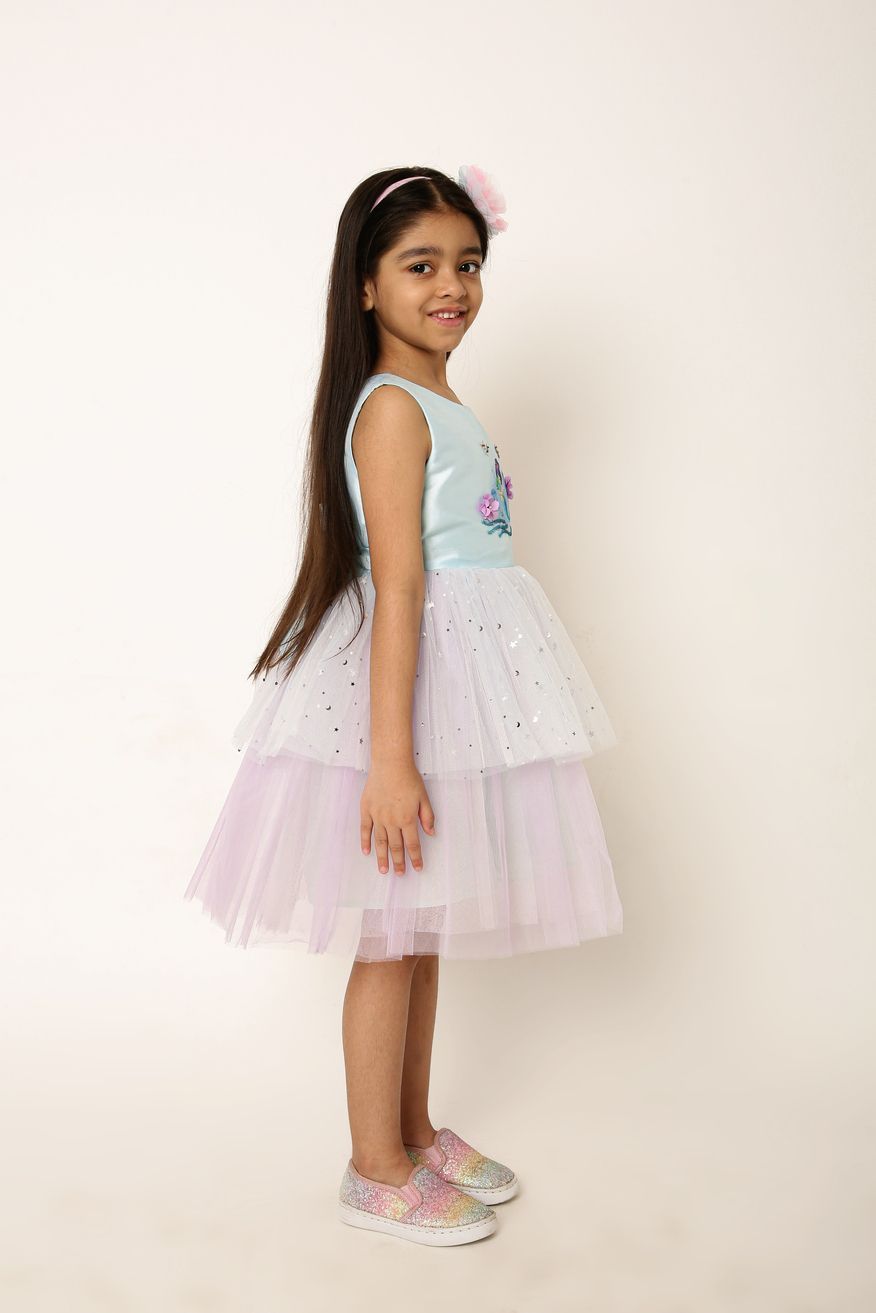 A Little Fable - Girl's Crystal Mermaid Dress