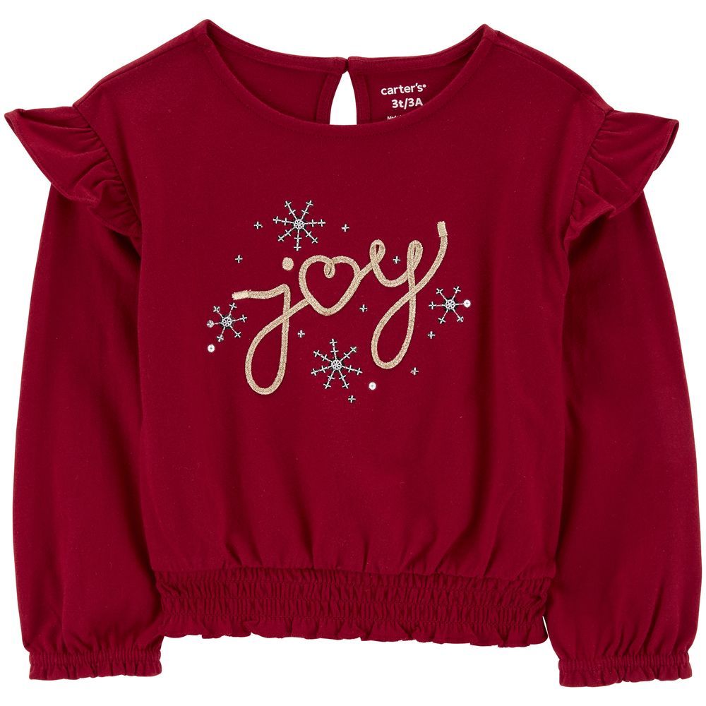 Carters - Toddlers Joy Jersey Top - Red