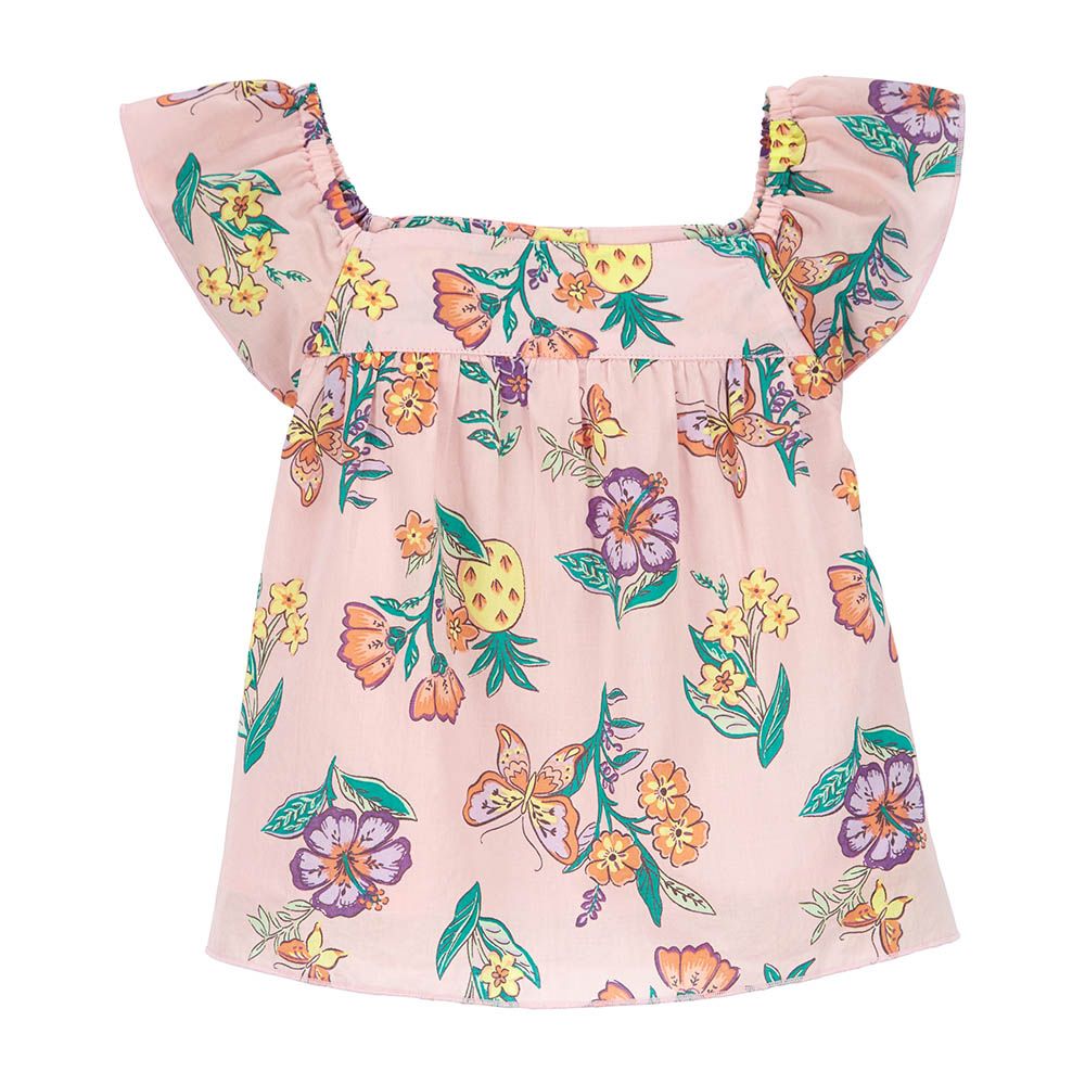 Carters - Toddlers Floral Lawn Top - Pink