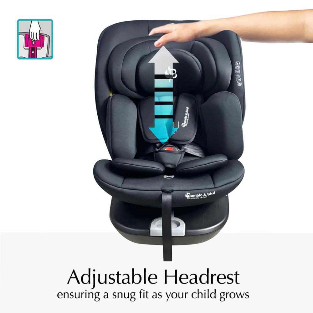 Bumble & Bird - All In One Isofix Car Seat - Black