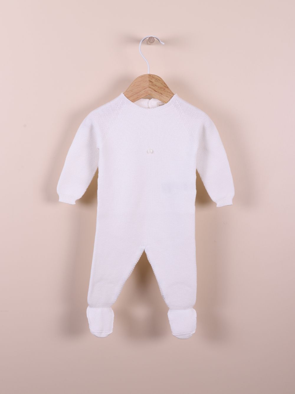 Wedoble - Organic Cotton Knitted Onesie - Pearl