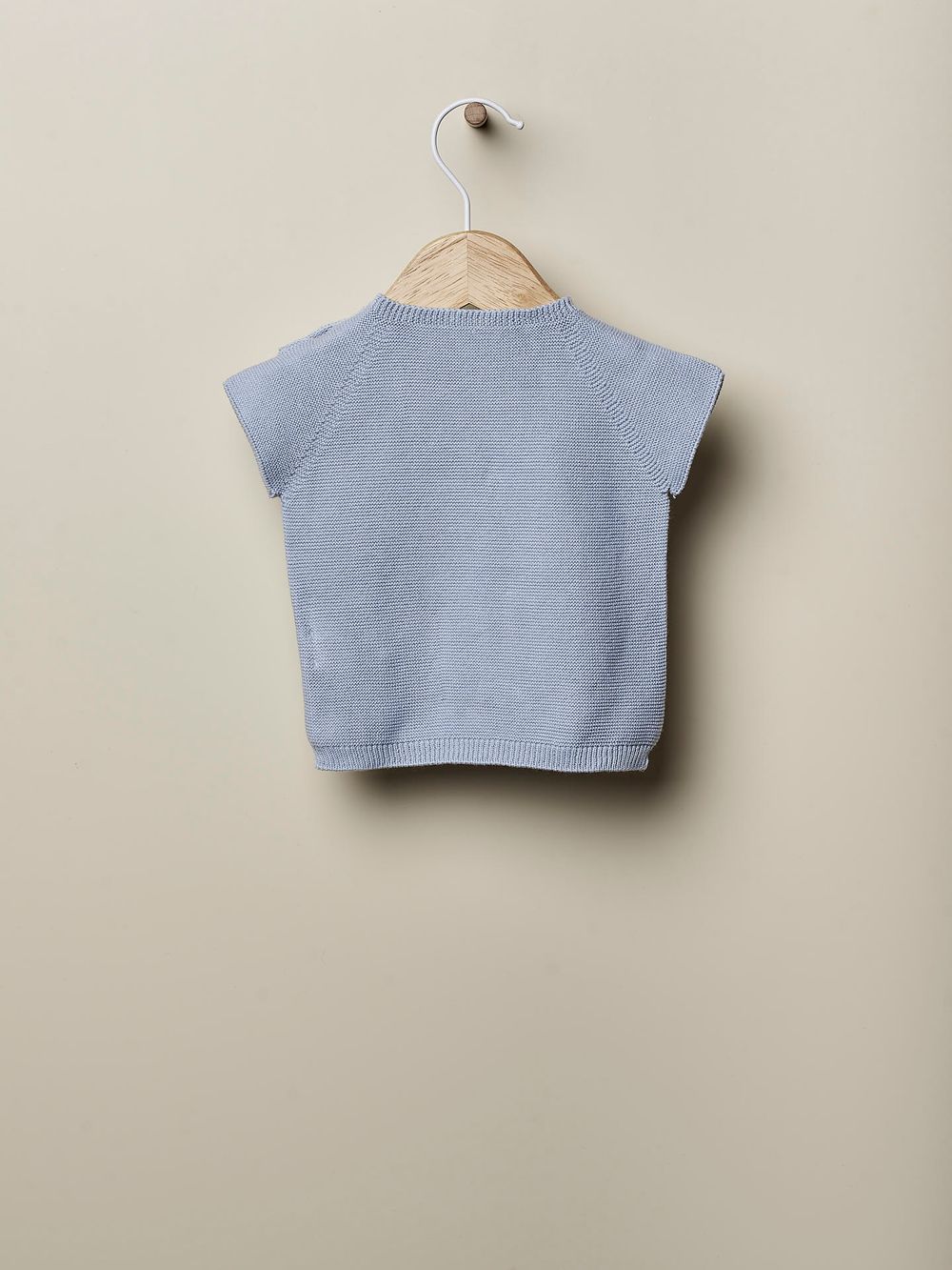 Wedoble - Organic Cotton Knitted Sweater - Soft Blue