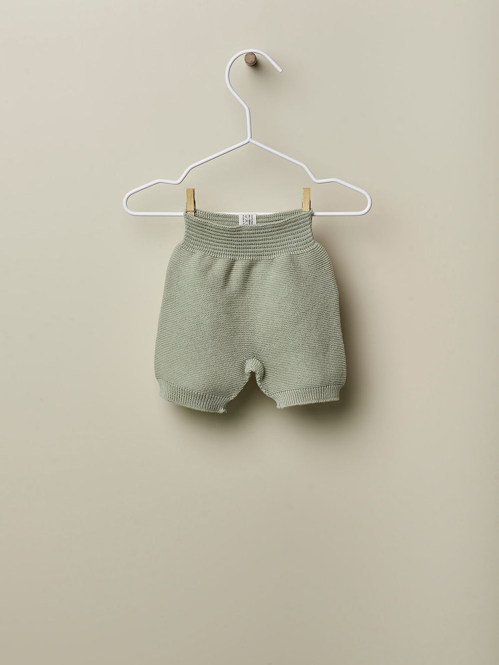 Wedoble - Organic Cotton Knitted Shorts - Dry Green