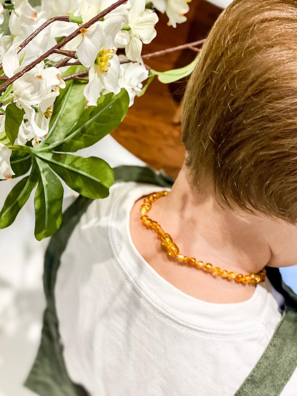 Made By Nature - Premium Amber Baby Teething Necklace - Milk Raw