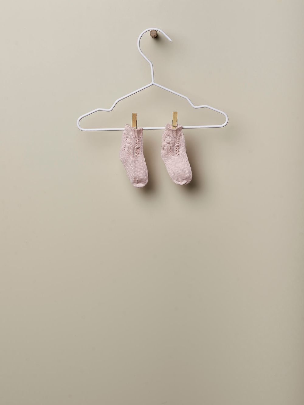 Wedoble - Organic Cotton Knitted Booties - Soft Pink