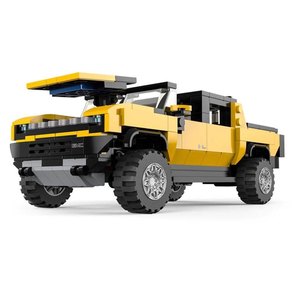 Rastar - GMC Hummer EV Bricks Building Kit - Yellow - 431pcs