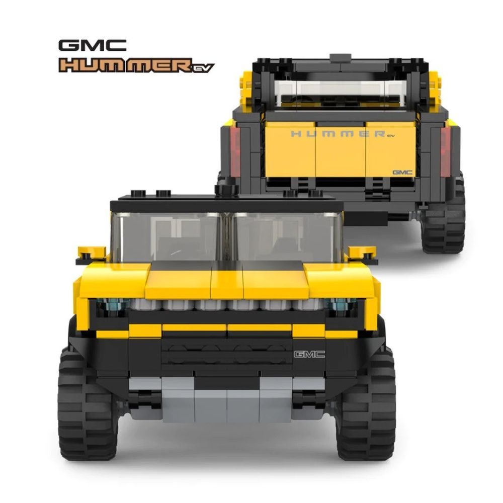 Rastar - GMC Hummer EV Bricks Building Kit - Yellow - 431pcs