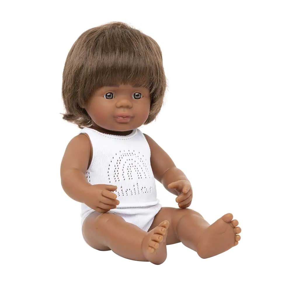 Miniland Baby - Aboriginal Boy Baby Doll - 38cm