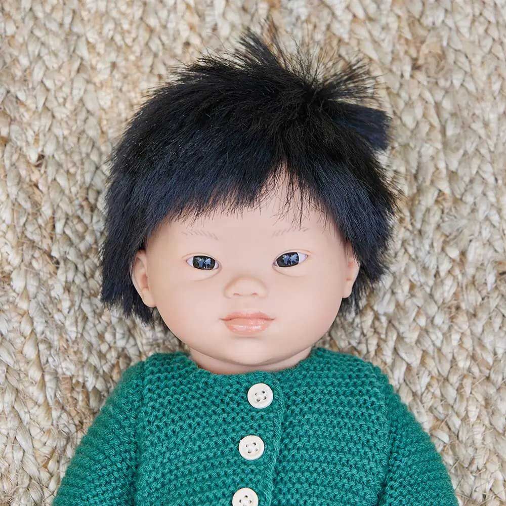 Miniland Baby - Asian Boy Doll With Down Syndrome - 38cm