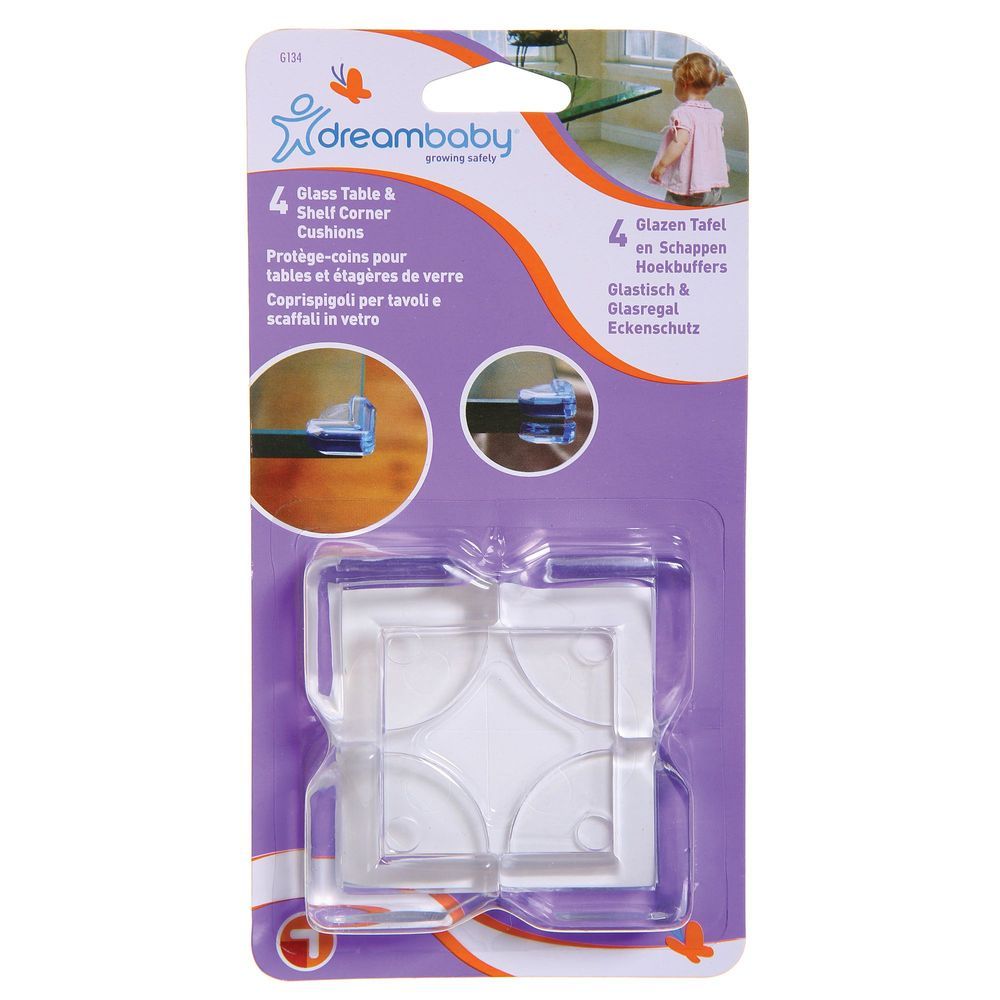 Dreambaby - Glass Table & Shelf Corner Cushions - Transparent