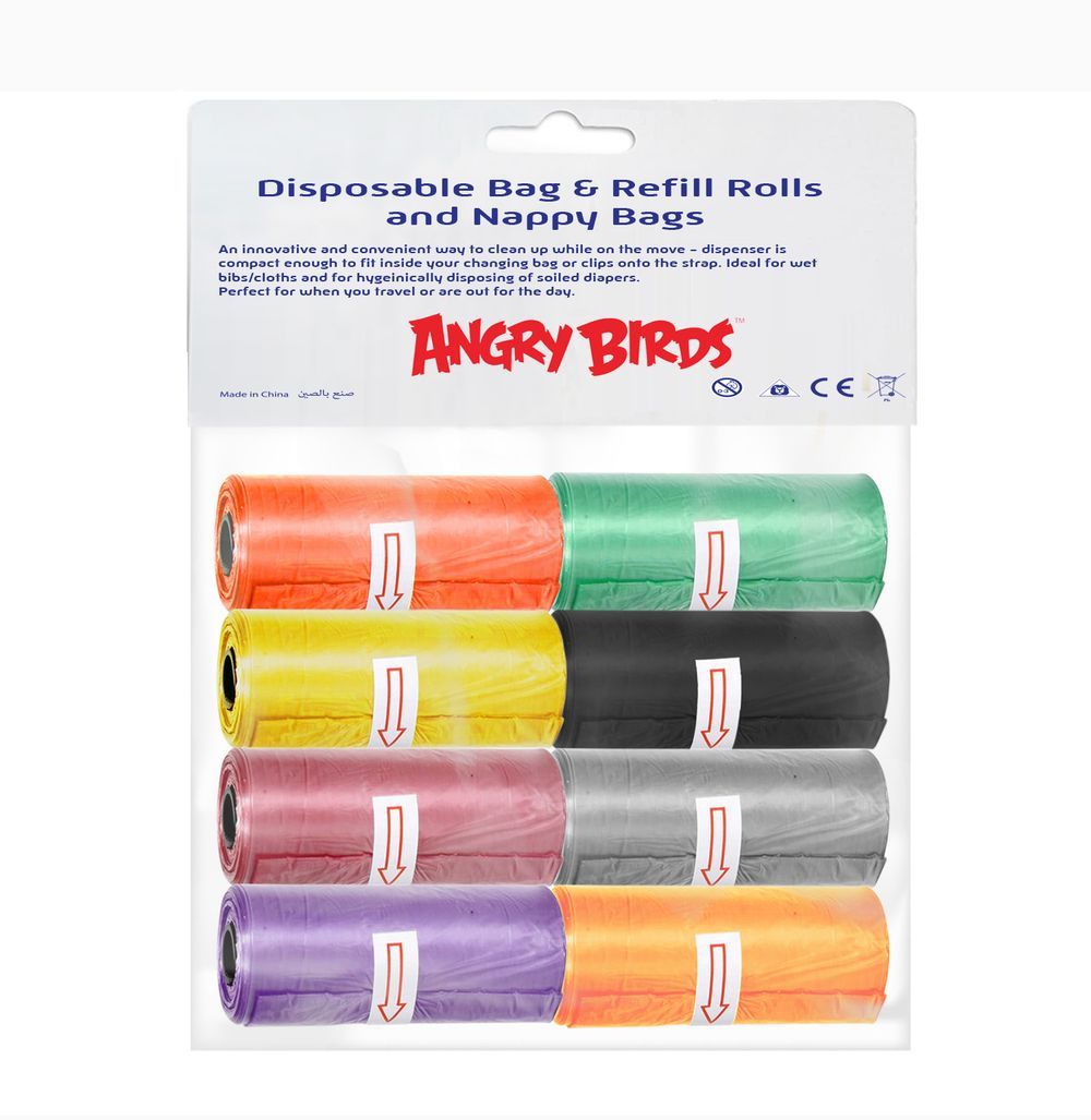 Angry Birds - Garbage Bag And Refill Rolls - 160pcs