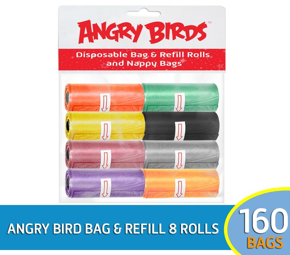 Angry Birds - Garbage Bag And Refill Rolls - 160pcs