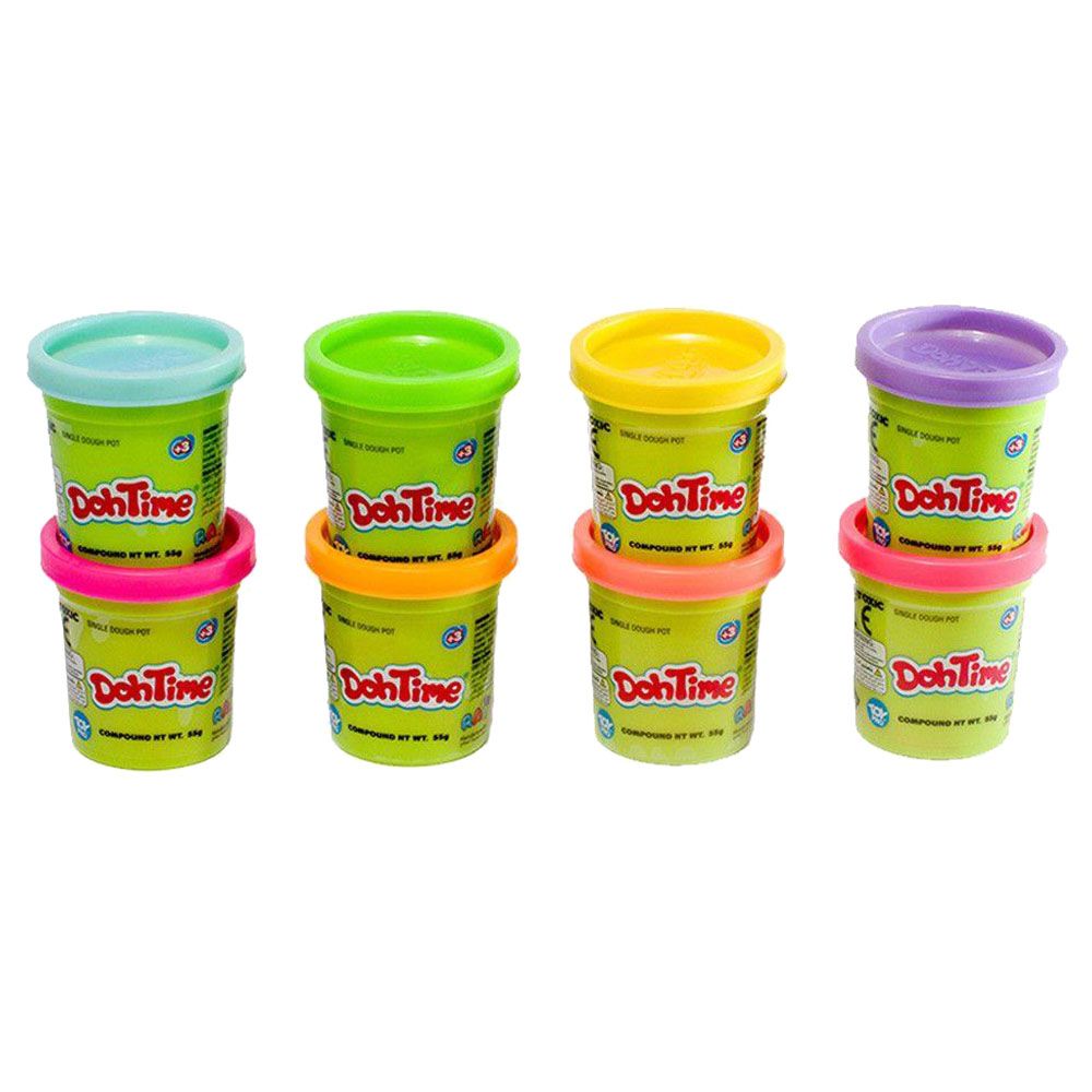 Dohtime - Bright Colors Dough - 8pcs - 30ml