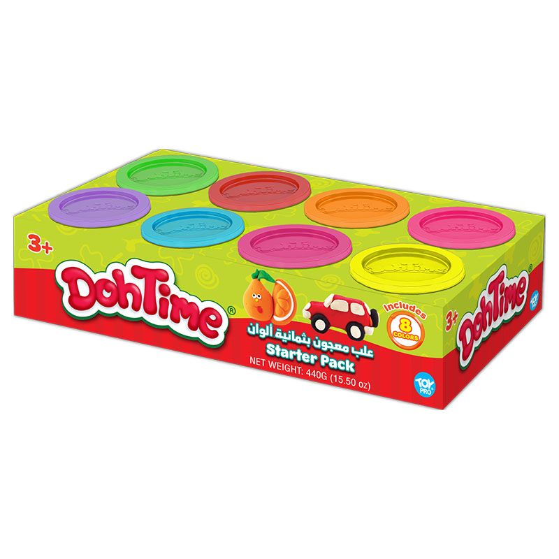 Dohtime - Bright Colors Dough - 8pcs - 30ml