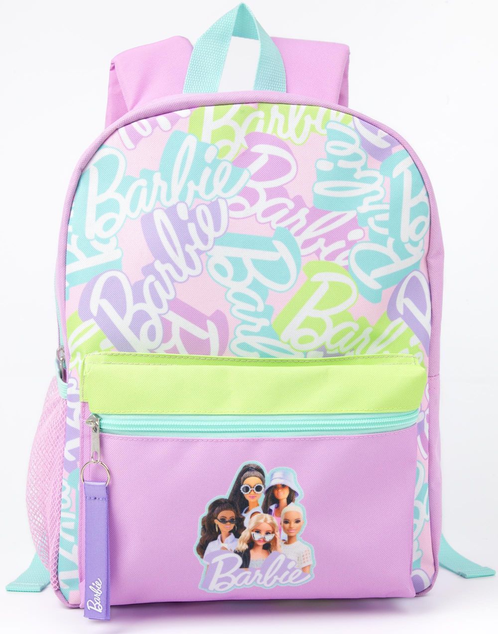 Bamboo Bark - Girls' Barbie Printed 4 Piece Backpack Set - Purple