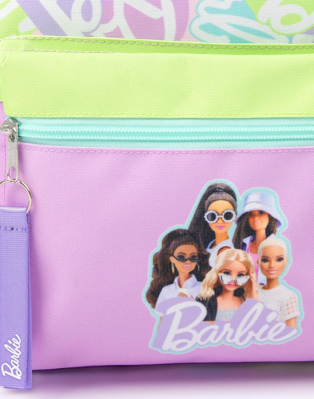 Bamboo Bark - Girls' Barbie Printed 4 Piece Backpack Set - Purple