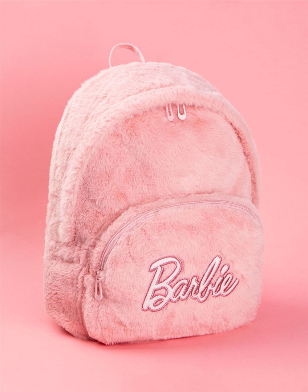 Bamboo Bark - Girls' Barbie Furry Backpack - Pink