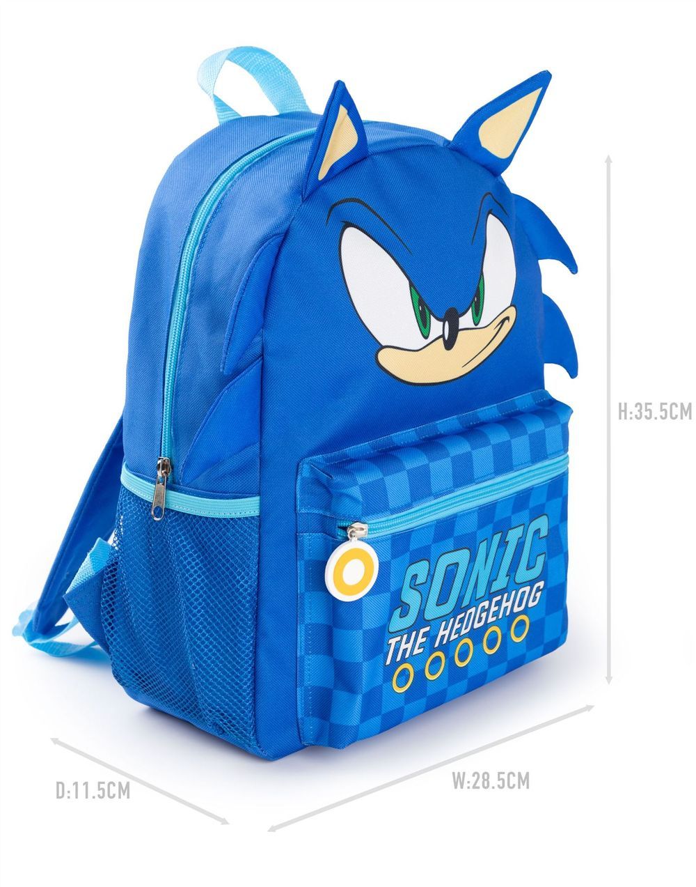 Bamboo Bark - Kids' Sonic The Hedgehog 3D Novelty Head - Backpack - Blue