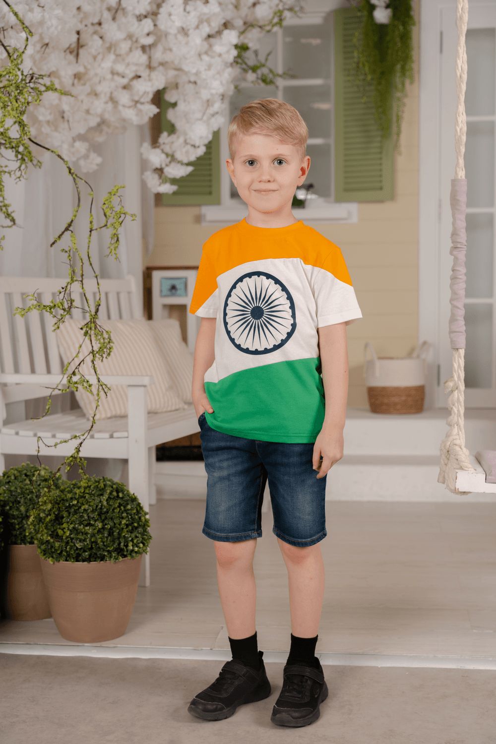 Daniel - India Flag T-Shirt National Wear