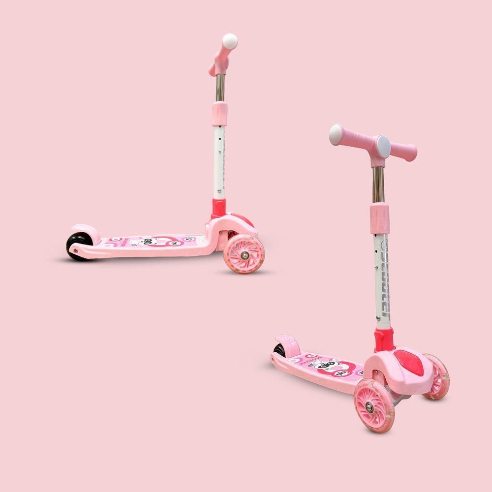 HOCC - Kids' Scooter With LED Lights - Pink