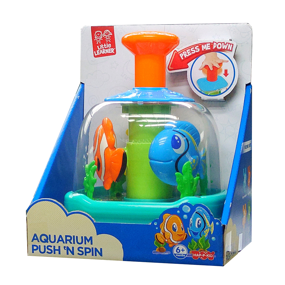 Happy Kids Push N Spin Aquarium Early Learning Toy Buy at Best Price from Mumzworld United Arab Emirates