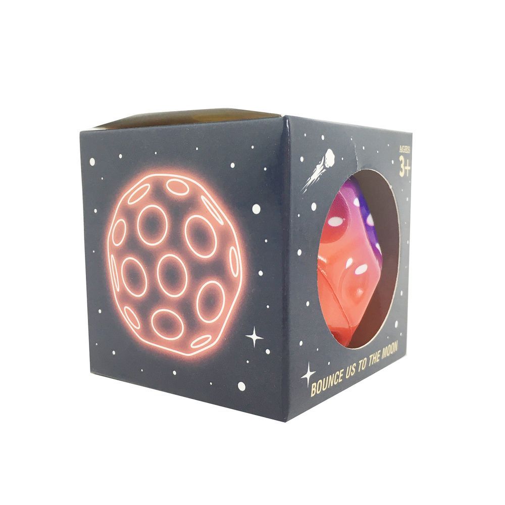 Galaxy Toys - Bounce To The Moon Bouncy Ball - Color May Vary - 1 Pc - 6.8 cm