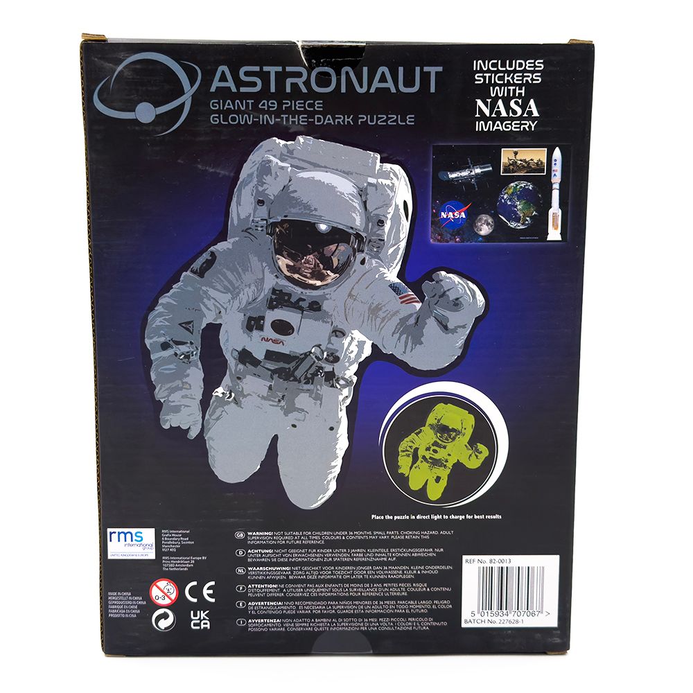 RMS - NASA Astronaut Giant Glow In The Dark Puzzle 49 Pcs