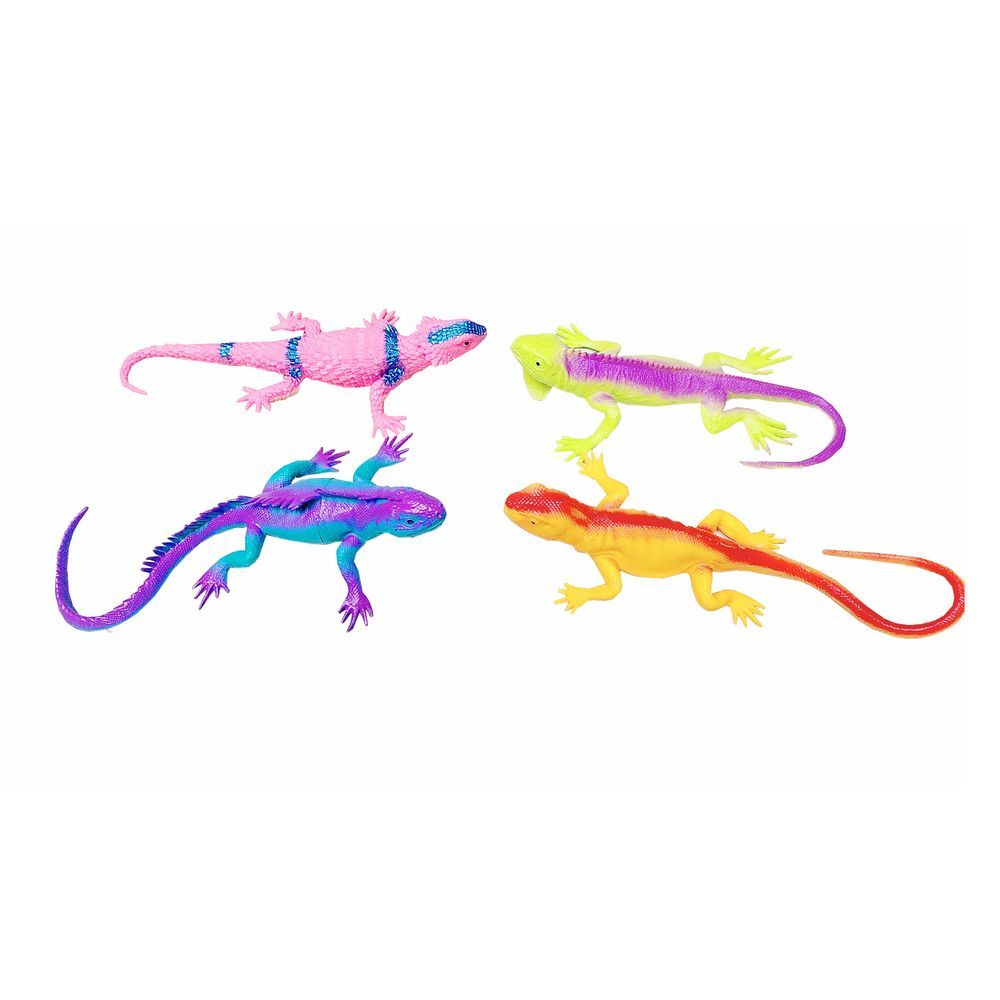 Galaxy Toys - Colorful Lizard Figure Toy - Color May Vary - 1 Pc