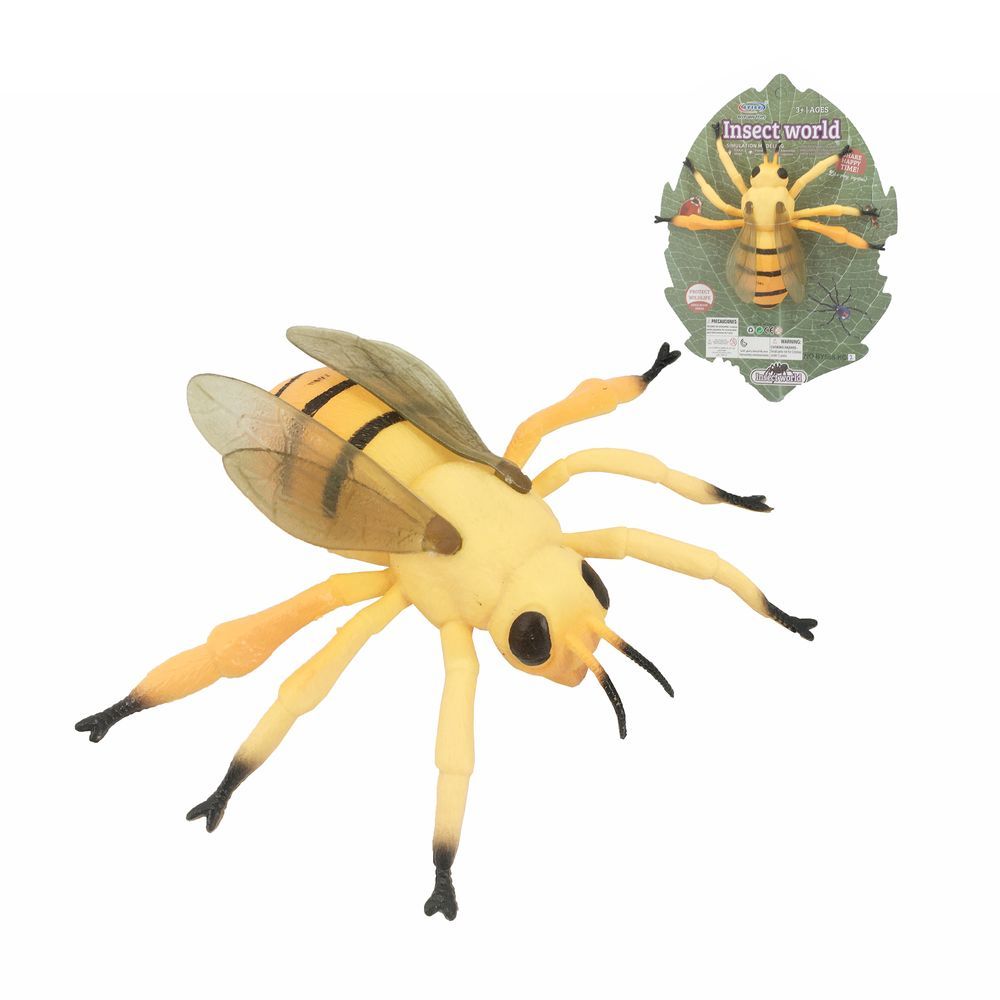 Galaxy Toys - Insect World Simulation Series Toy Bee - Yellow