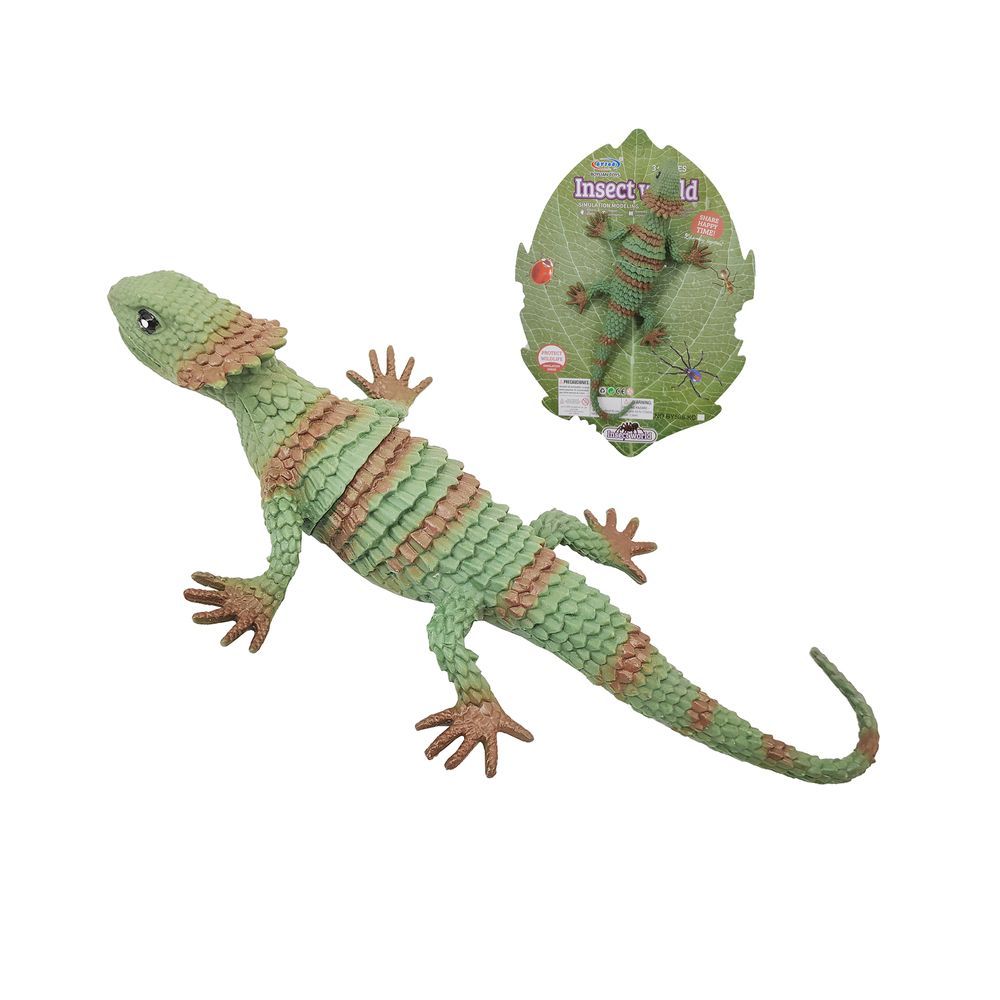 Galaxy Toys - Simulation Series Frilled Toy Lizard - Green