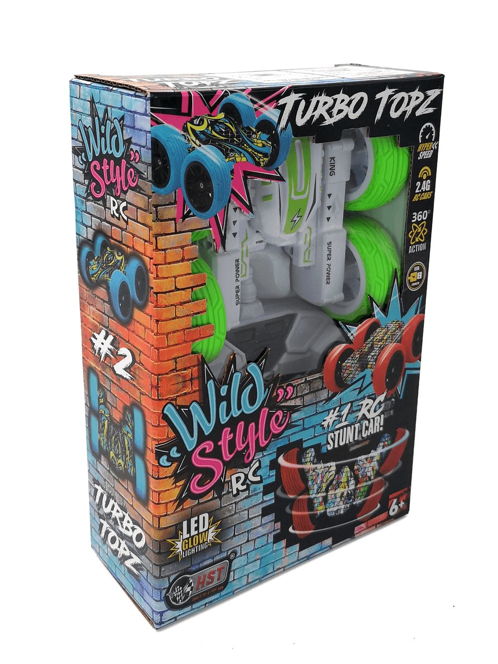 HST - Wild Style Turbo Topz RC Stunt Car - Green