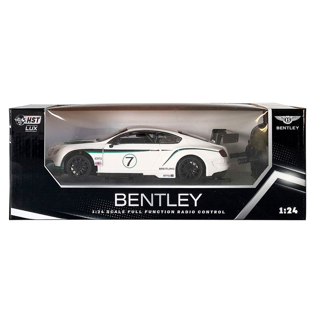 HST - 1/24 Lux Licensed Bentley GT3 Remote Control Car - White