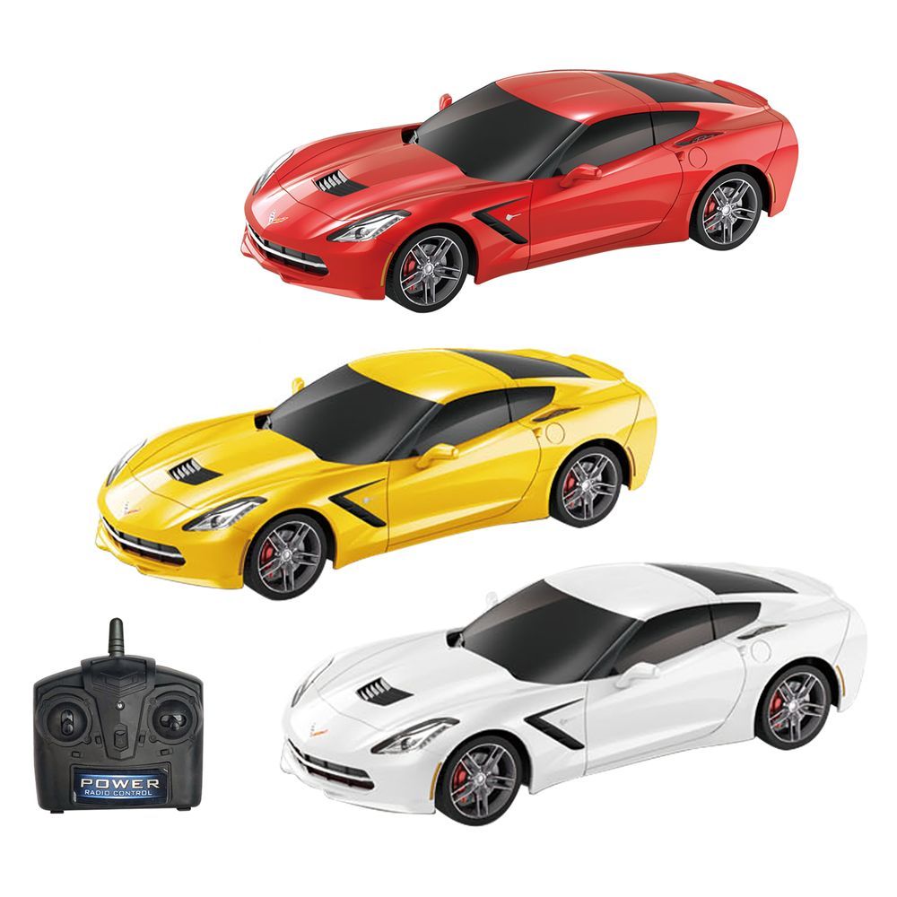 HST - 1/24 Lux Licensed Corvette C7 Remote Control Car - Color May Vary - 1 Pc