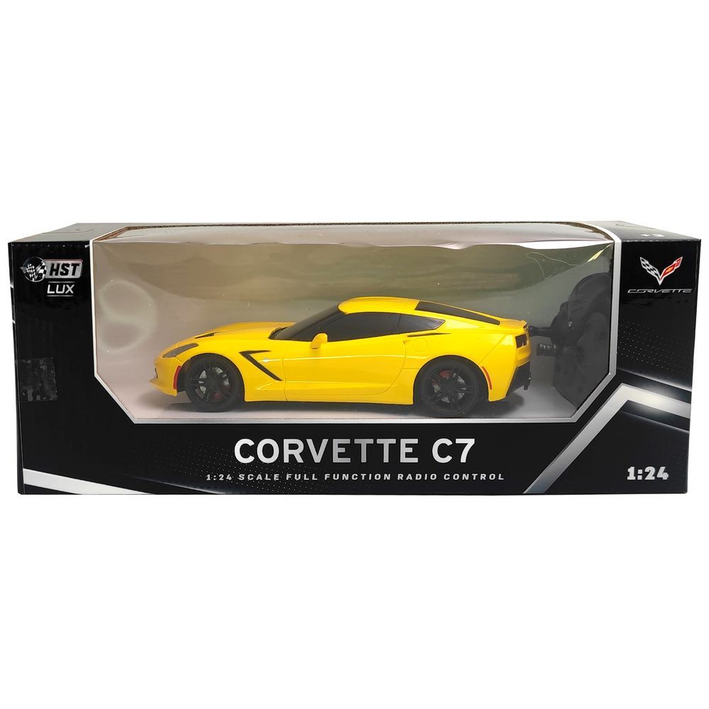 HST - 1/24 Lux Licensed Corvette C7 Remote Control Car - Color May Vary - 1 Pc