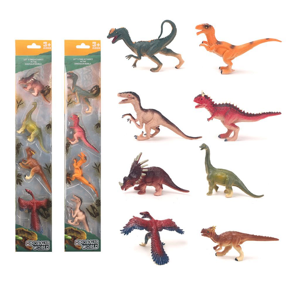 Galaxy Toys - Dinosaur World Figure Set 1 - Style May Vary - 4 Pcs