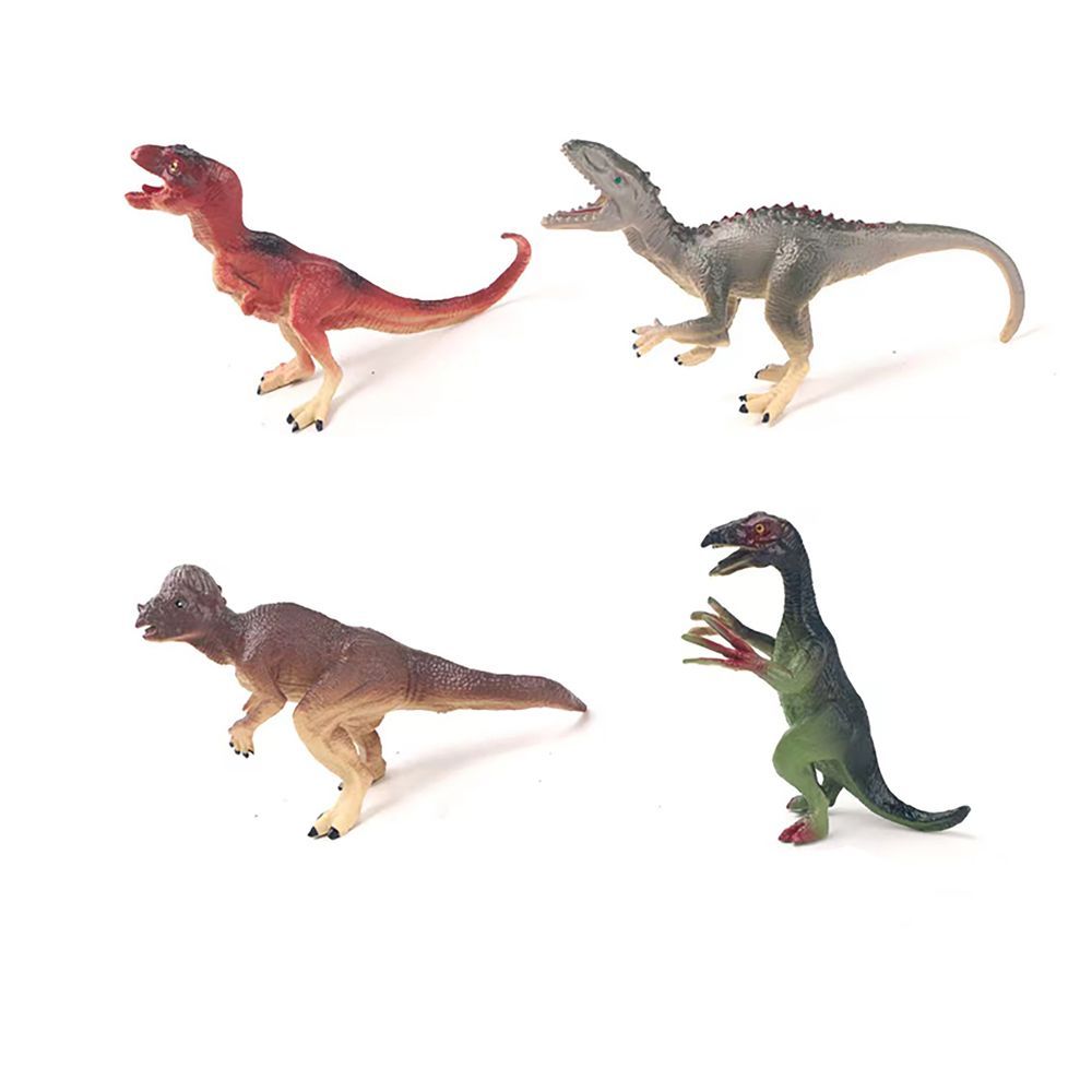 Galaxy Toys - Dinosaur World Figure Set 2 - Style May Vary - 4 Pcs