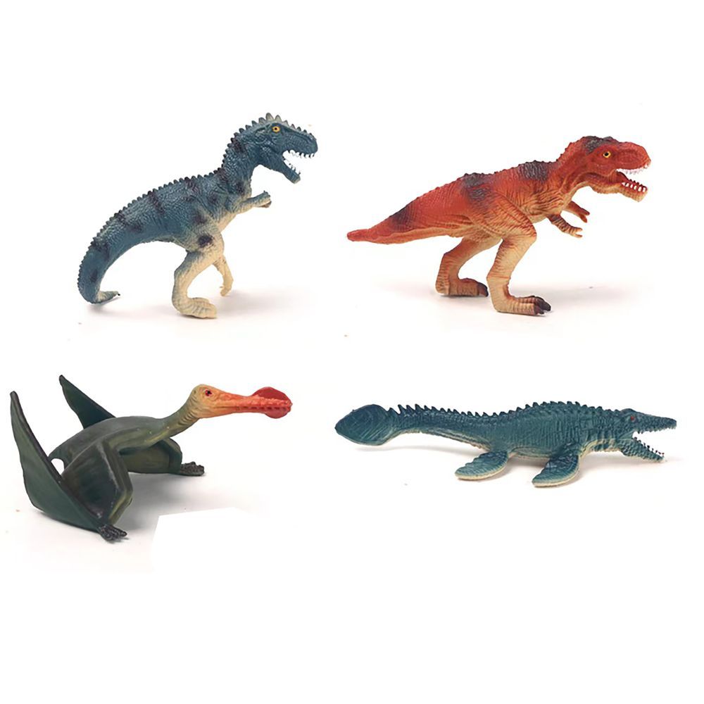 Galaxy Toys - Dinosaur World Figure Set 3 - Style May Vary - 4 Pcs