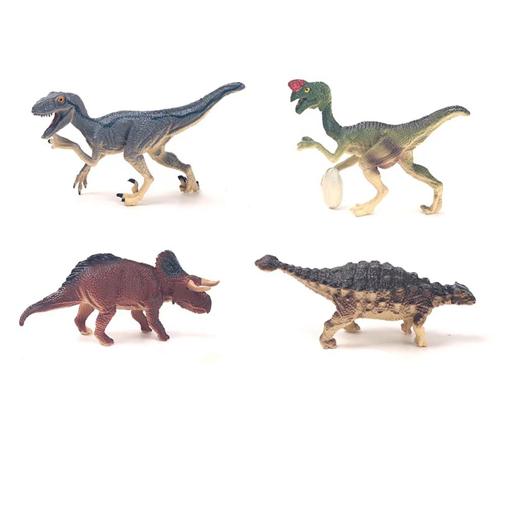 Galaxy Toys - Dinosaur World Figure Set 3 - Style May Vary - 4 Pcs