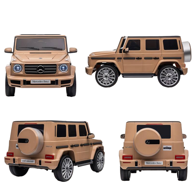 Mercedes-Benz - G500 Electric Ride-On Jeep - Brown